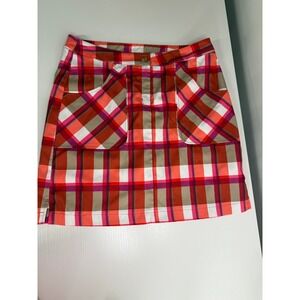 Callaway Women's Plaid Golf Skort Skirt Size 10